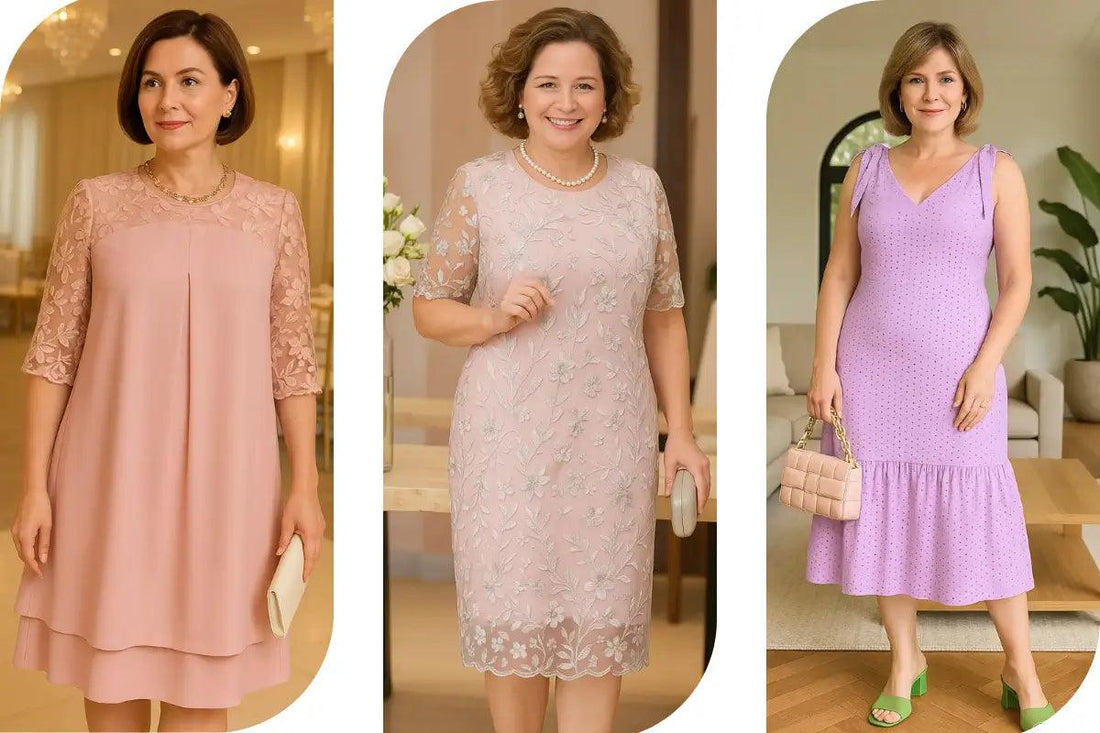 vestido elegante para terceira idade