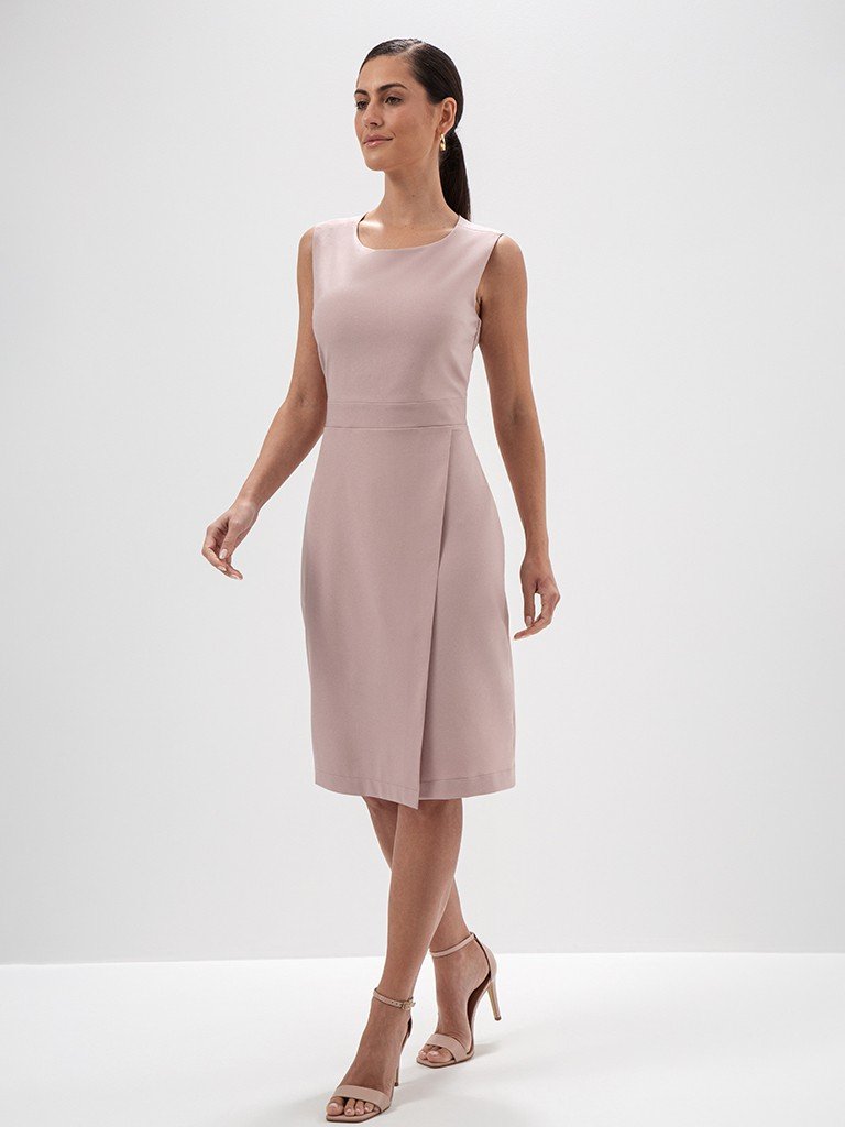 vestido tubinho midi alfaiataria