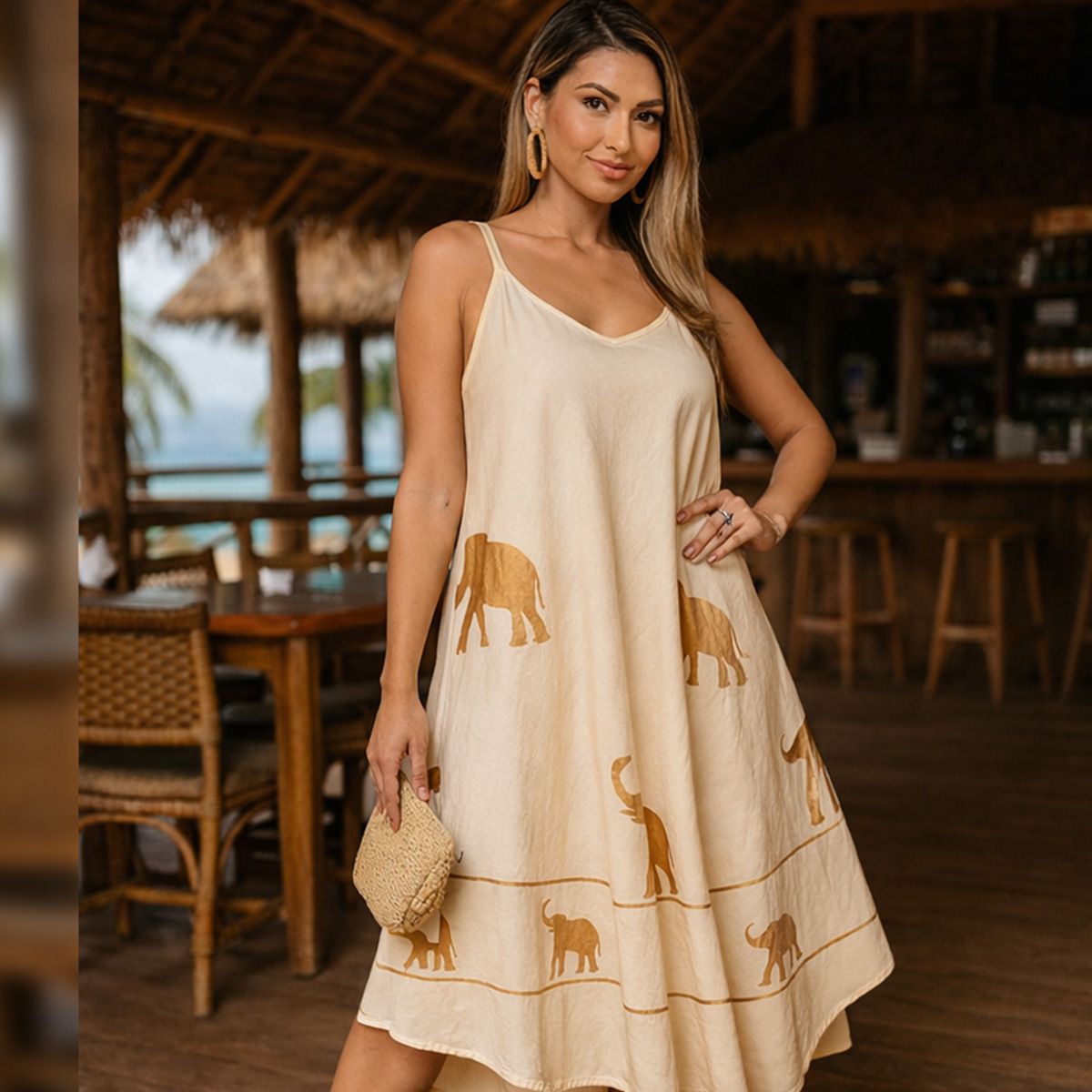 vestido indiano com bordado