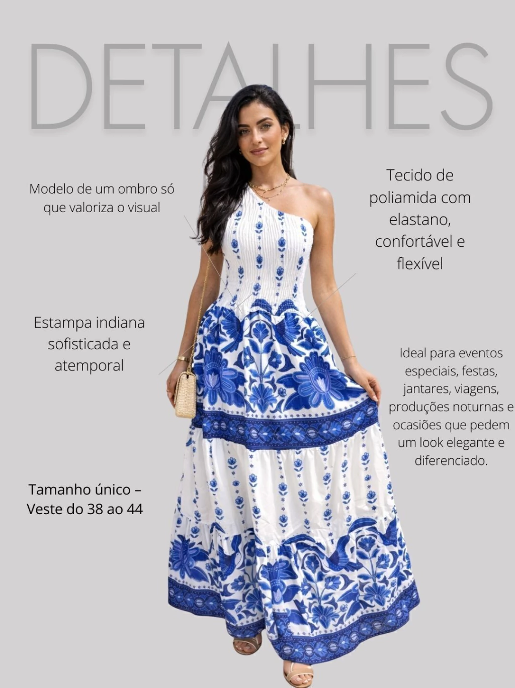 vestido indiano curto