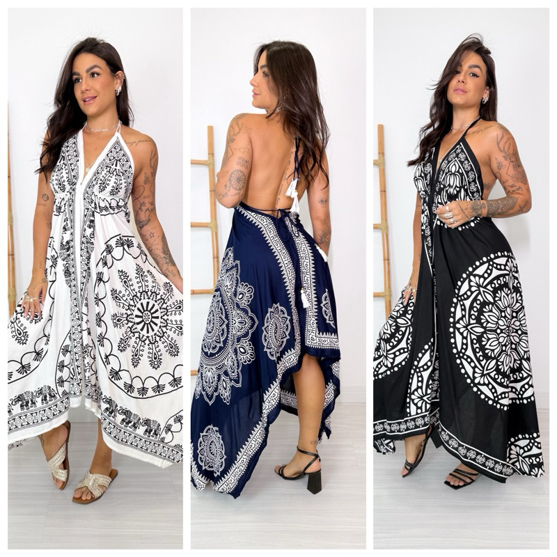 vestido indiano seda
