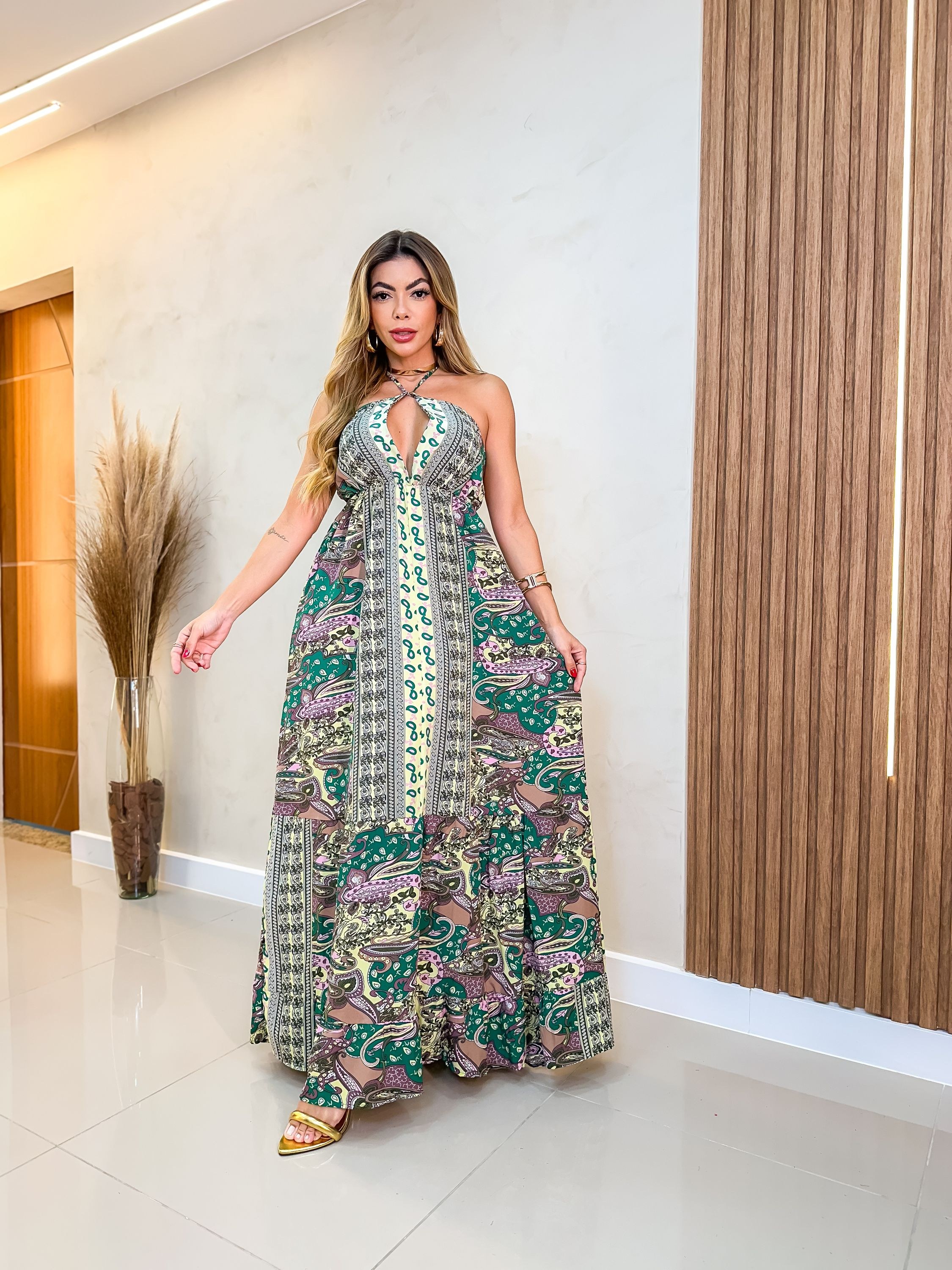 vestido indiano frente unica