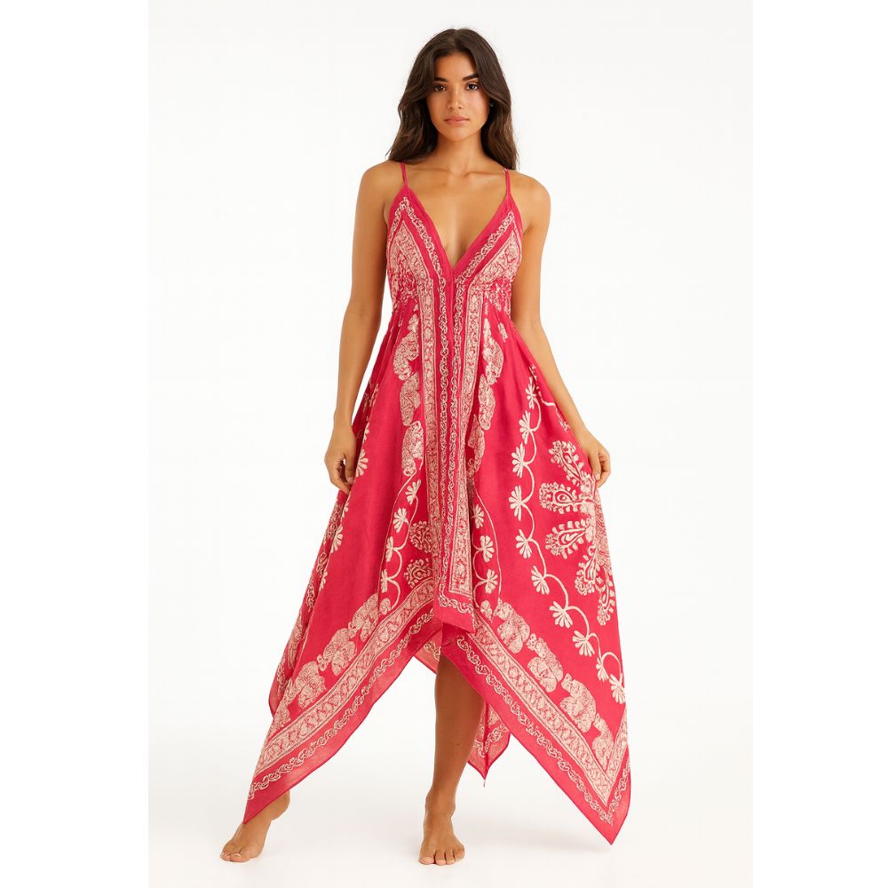 vestido indiano curto