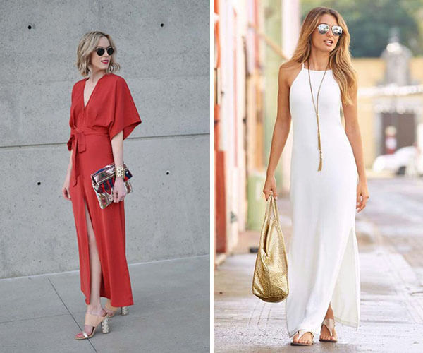 vestidos longos de cetim